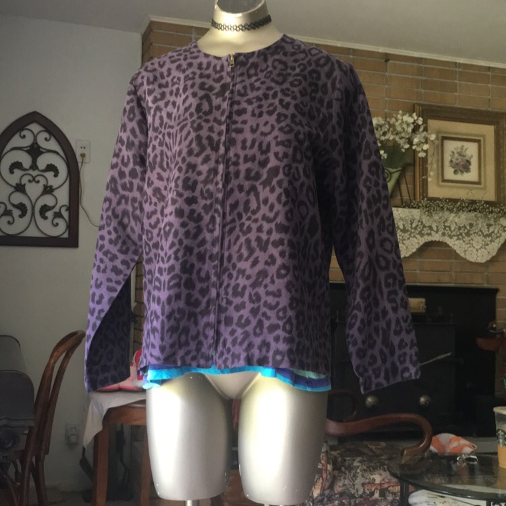 Cathy Daniels Suede Zip Up Petite Jacket